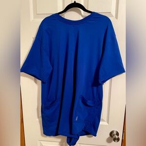 NWT Free People T-Shirt Romper M in Electric Shock Blue
